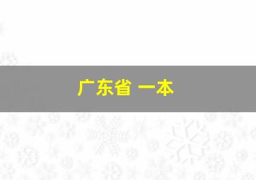 广东省 一本